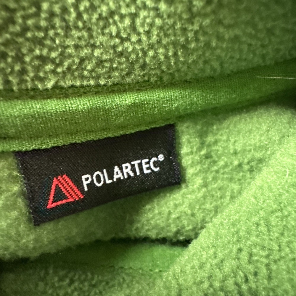 Eddie Bauer Polartec Pullover Men L Green 1/4 Zip Sweatshirt Sweater Preppy READ - Picture 13 of 13